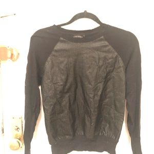 Black texture Banana Republic sweater xs